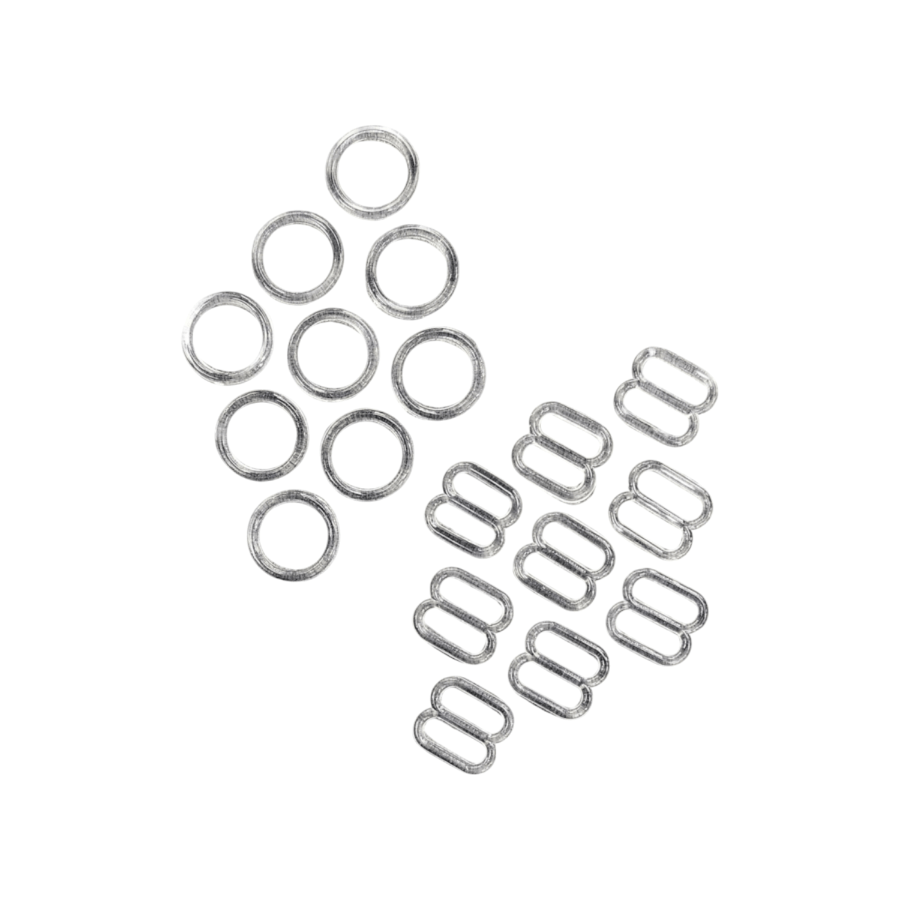 BRA ACCESSORIES Habby Clear Bra Sildes/Rings (7905391640665)