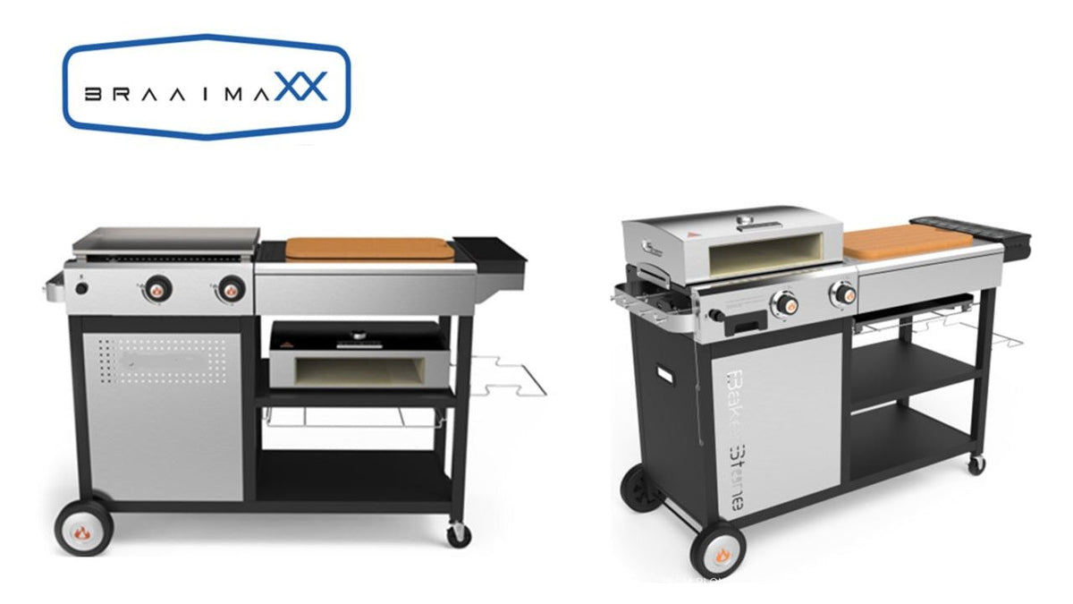 Braaimaxx BRAAI STAND BraaiMaxx Entertainer Pizza & Plancha Modular Braai 1196 - 21 - 01 - ZA