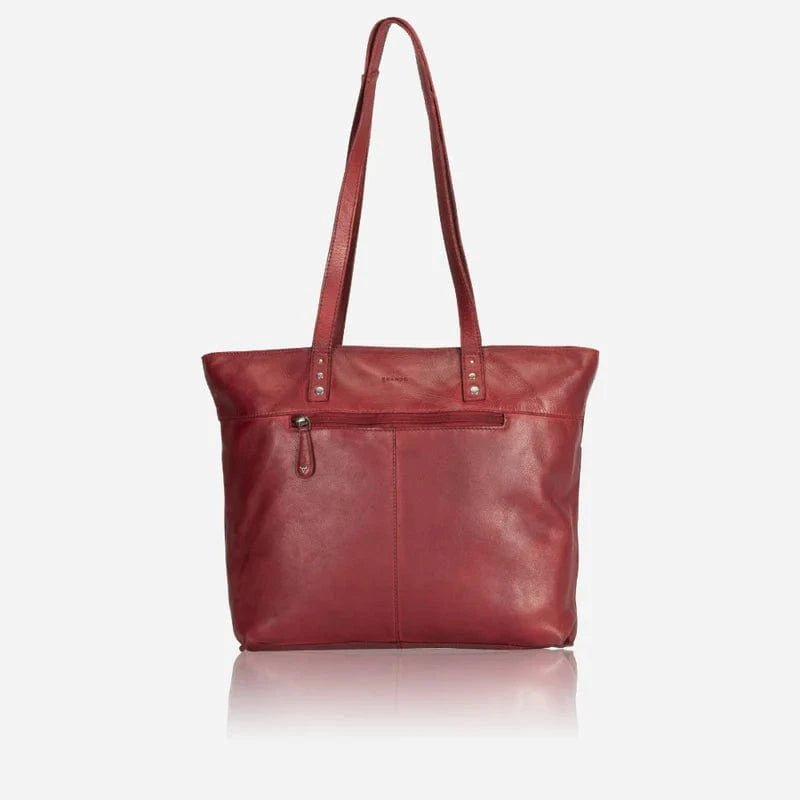 Brando Ladies Handbags Brando Charlize Shopper Leather Tote Red