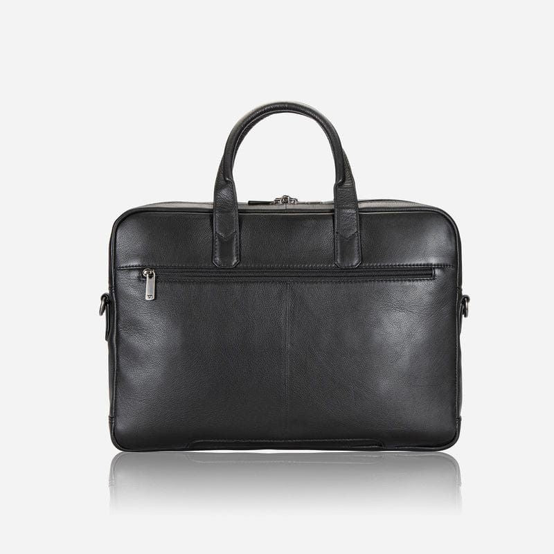 Brando Laptop bag Brando Armstrong 15" Double Gusset Leather Laptop Bag Black 3575