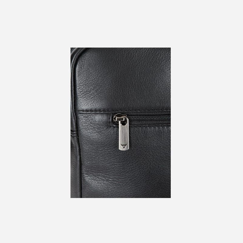 Brando Laptop bag Brando Armstrong 15" Double Gusset Leather Laptop Bag Black 3575