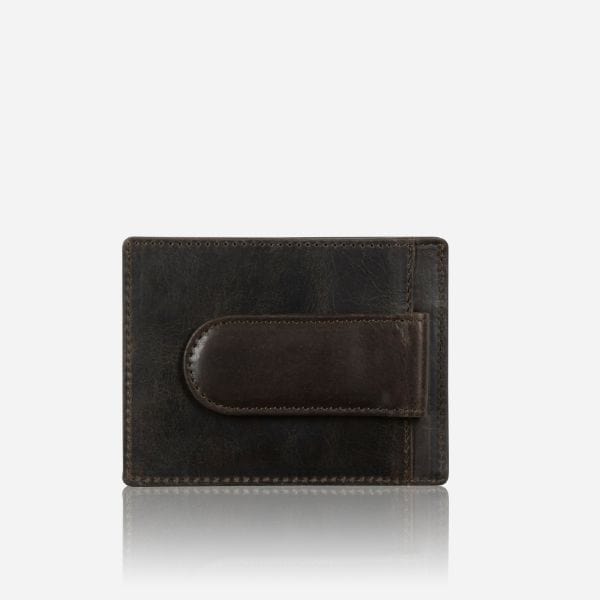Brando Wallets Brando Eastwood Leather RFID Card Holder Money Clip Brown (7498605166681)