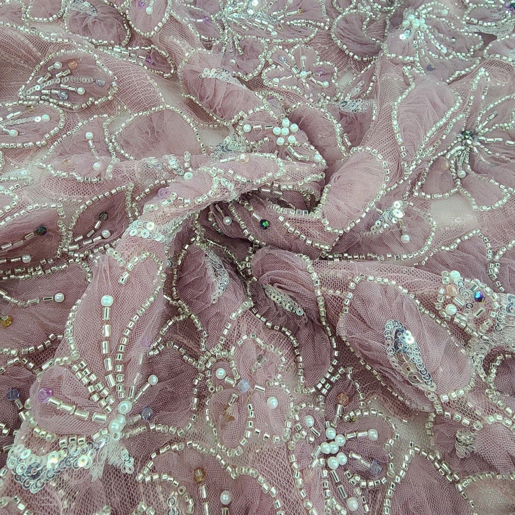 BRIDAL FABRIC Dress Fabrics Bridal Lace Fabric Riley 130cm (7526727549017)