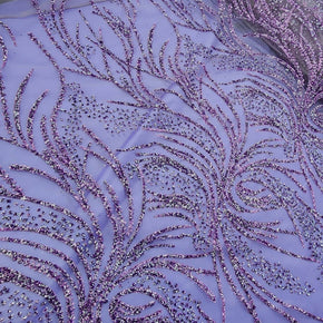 BRIDAL FABRIC Dress Fabrics Caviar Tulle D#3 Fabric Lilac 130cm (7416577654873)