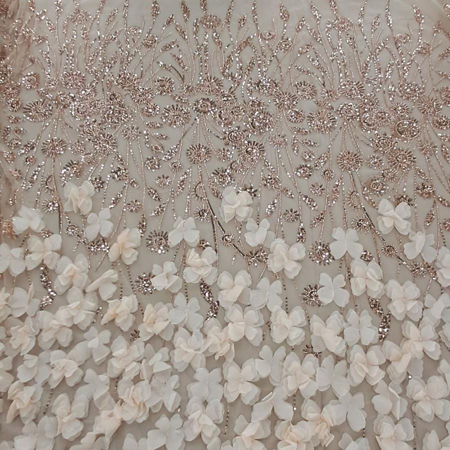 BRIDAL FABRIC Dress Fabrics Cream Madison Evening Wear 150cm (7879370473561)