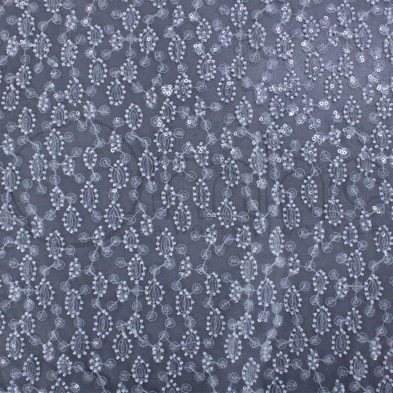 BRIDAL FABRIC Dress Fabrics Off-White Beaded Bridal Lace Fabric 130 cm
