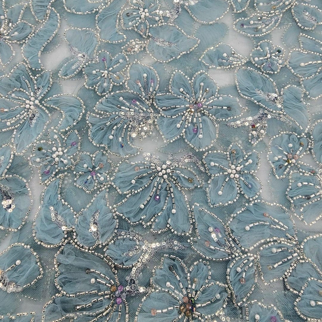 BRIDAL FABRIC Dress Fabrics Powder Blue Bridal Lace Fabric Riley 130cm (7526727549017)