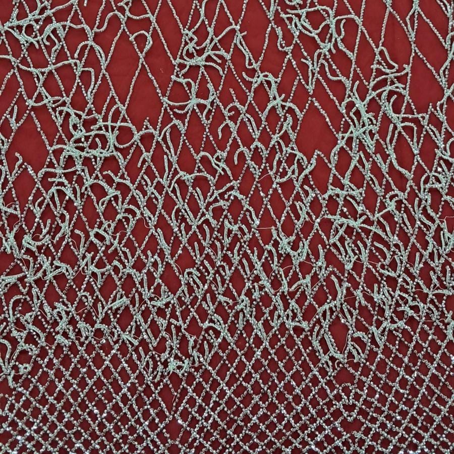 BRIDAL FABRIC Dress Fabrics Red Bridal Fabric 150cm (7820914294873)