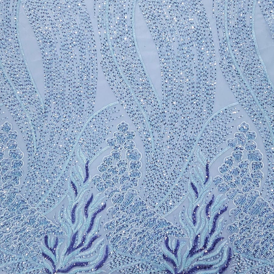BRIDAL FABRIC Dress Fabrics Sky Blue Bridal Fabric 16063 150cm (7912500887641)