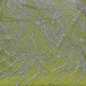 BRIDAL LACE Dress Fabrics Kenzi Beaded Lace  Fabric Nude 130cm (7478101311577)