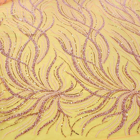 BRIDAL LACE Dress Fabrics Kenzi Beaded Lace Rust Fabric 130cm (7478105800793)