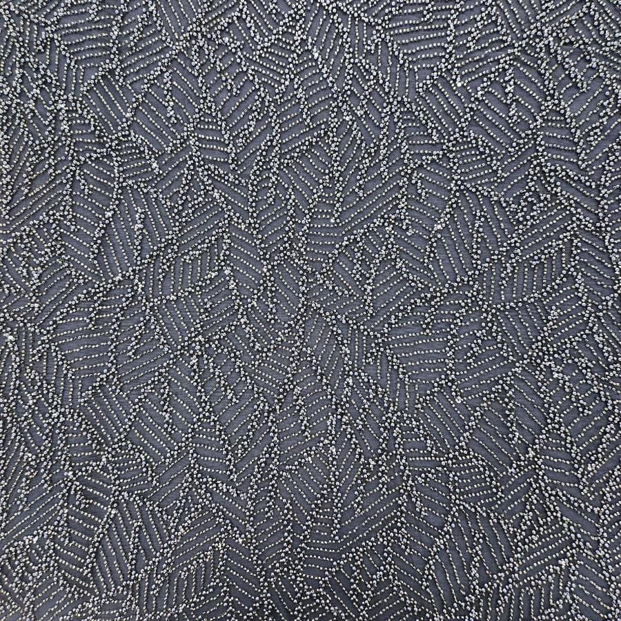 BRIDAL LACE Dress Fabrics Navy Kate Sequin 150cm (7799183638617)