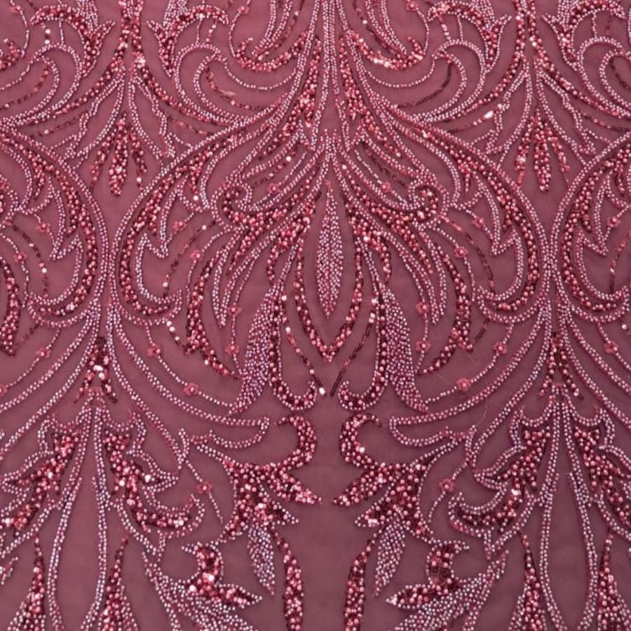 BRIDAL LACE Dress Fabrics Wine Zoey Evening Wear