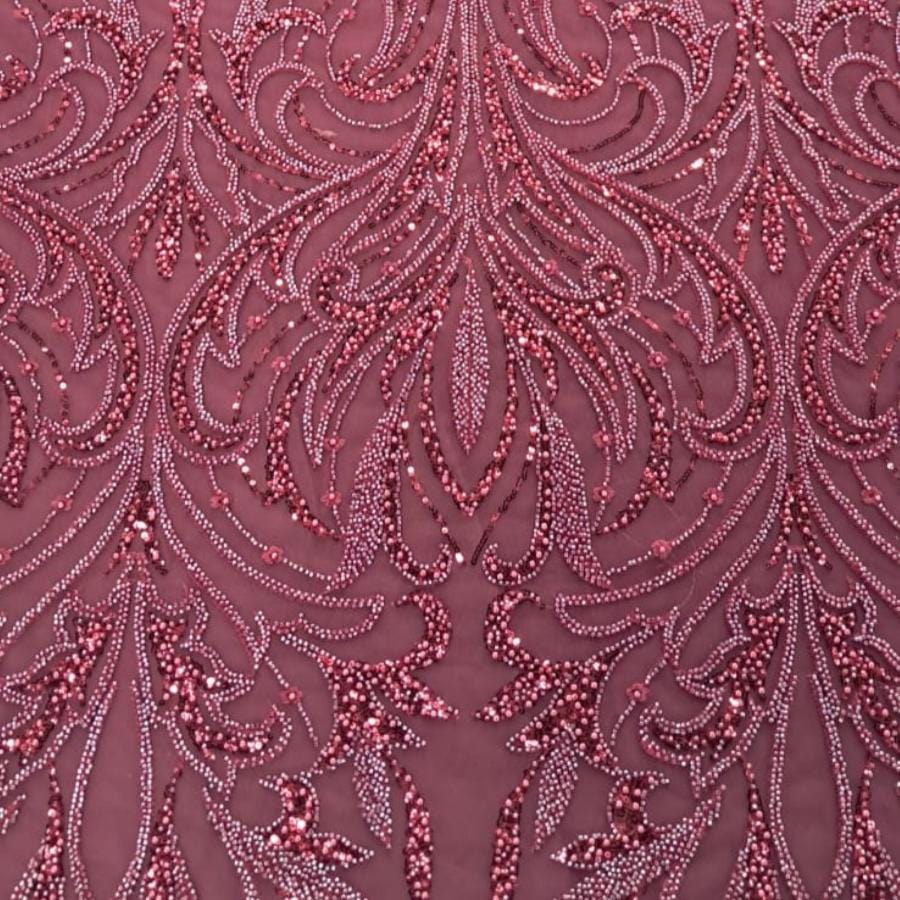 BRIDAL LACE Dress Fabrics Wine Zoey Evening Wear (7787107385433)