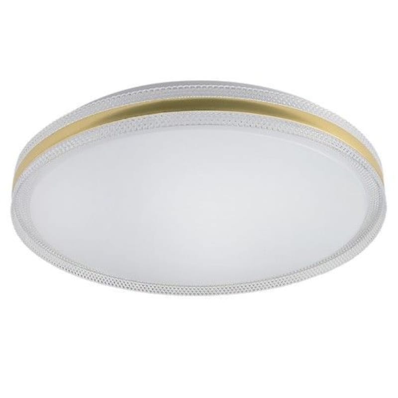Bright Star Ceiling Fitting Brightstar CF438 GOLD 36W LED Metal Ceiling Fitting with Clear PMMA and Gold Rim