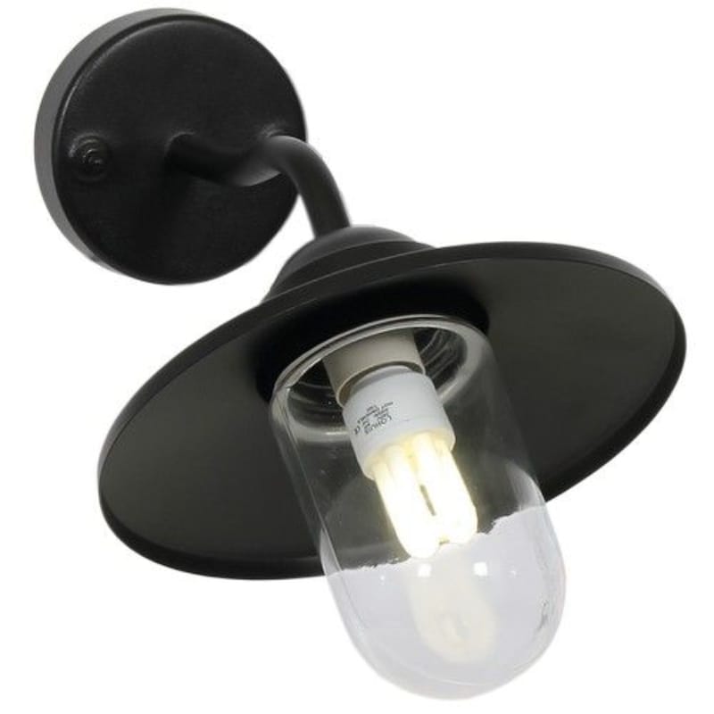 Bright Star Lantern Brightstar L163 BLACK Metal with Clear Glass