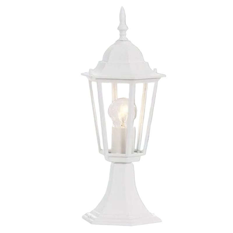 Bright Star Lantern Brightstar L204 BK PILLAR 4 Panel Pillar Die Cast Aluminium Lantern Light Black