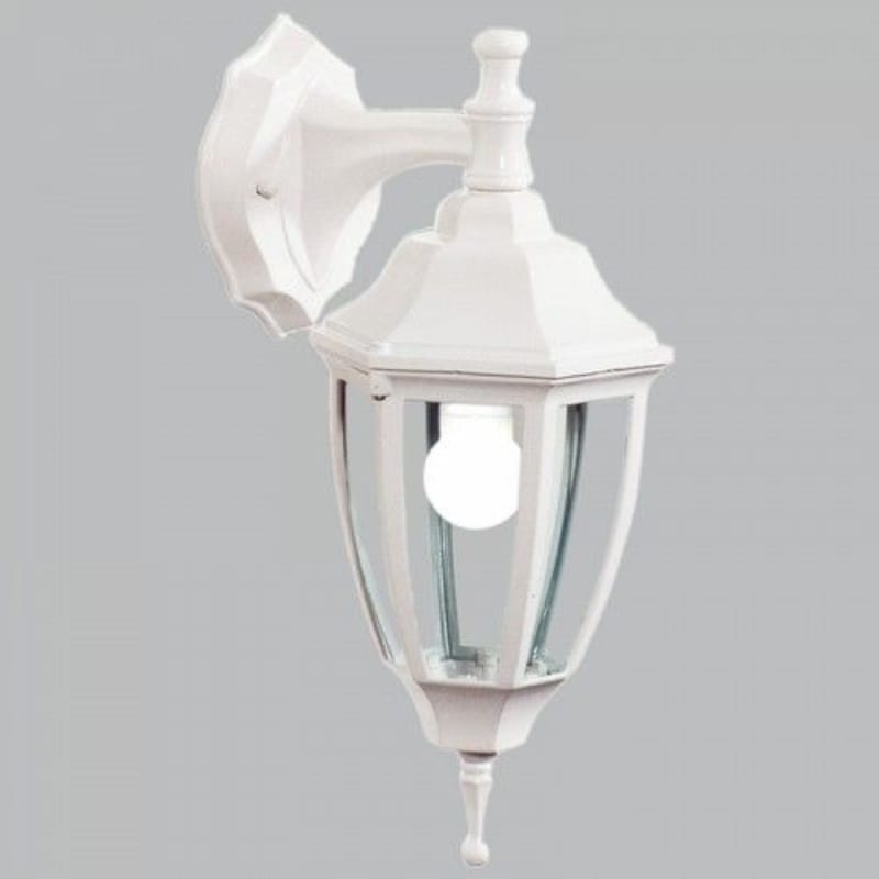 Bright Star Lantern Brightstar L223 BLACK 6 Panel Down Facing Die Cast Aluminium Wall Light Black