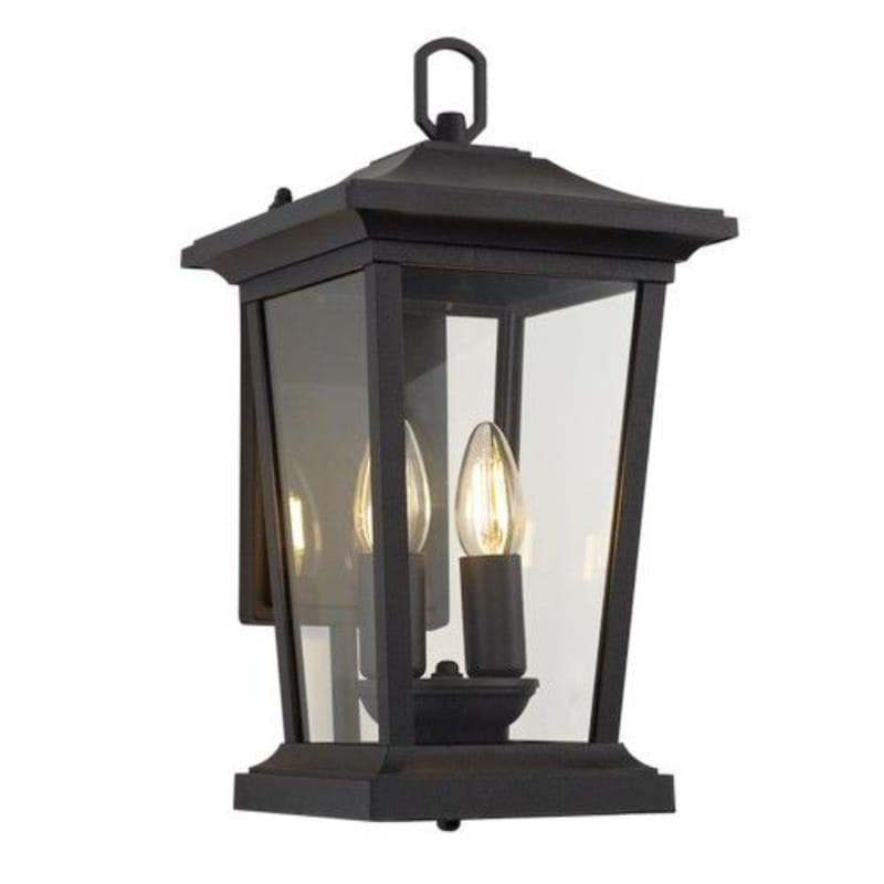 Bright Star Lantern Brightstar L513 BLACK Down Facing Aluminium with Clear Glass