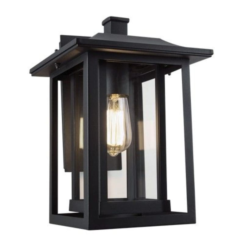 Bright Star Lantern Brightstar L518 BLACK Down Facing Aluminium with Clear Glass