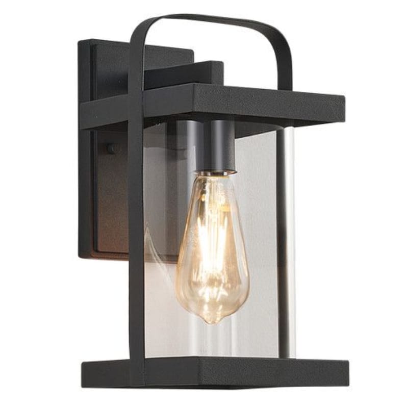 Bright Star Lantern Brightstar L536 BLACK Metal with Clear Glass, IP54