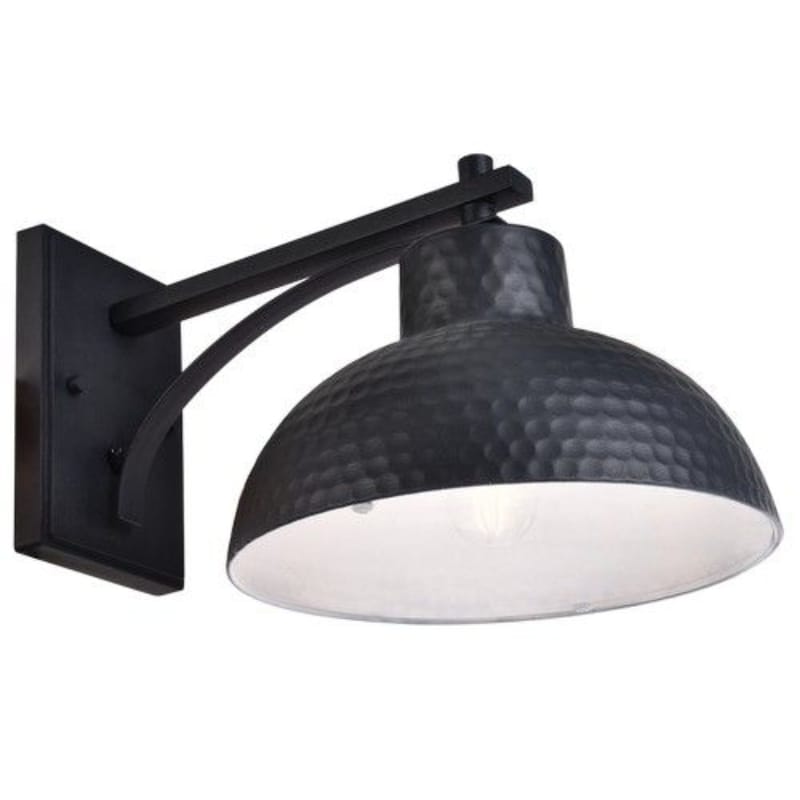 Bright Star Lantern Brightstar L586 BLACK Metal Aluminium and Clear Glass IP54 Outdoor Wall Light Black
