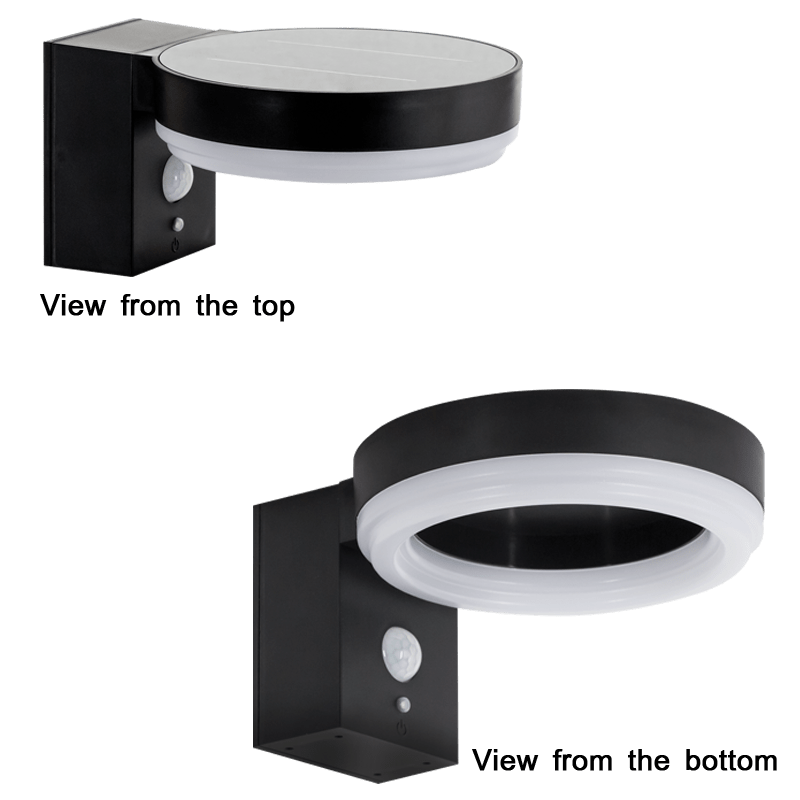 BRIGHT STAR LIGHTING Outdoor Wall Light Bright Star Lighting Solar Wall Light LS023  Matt Black