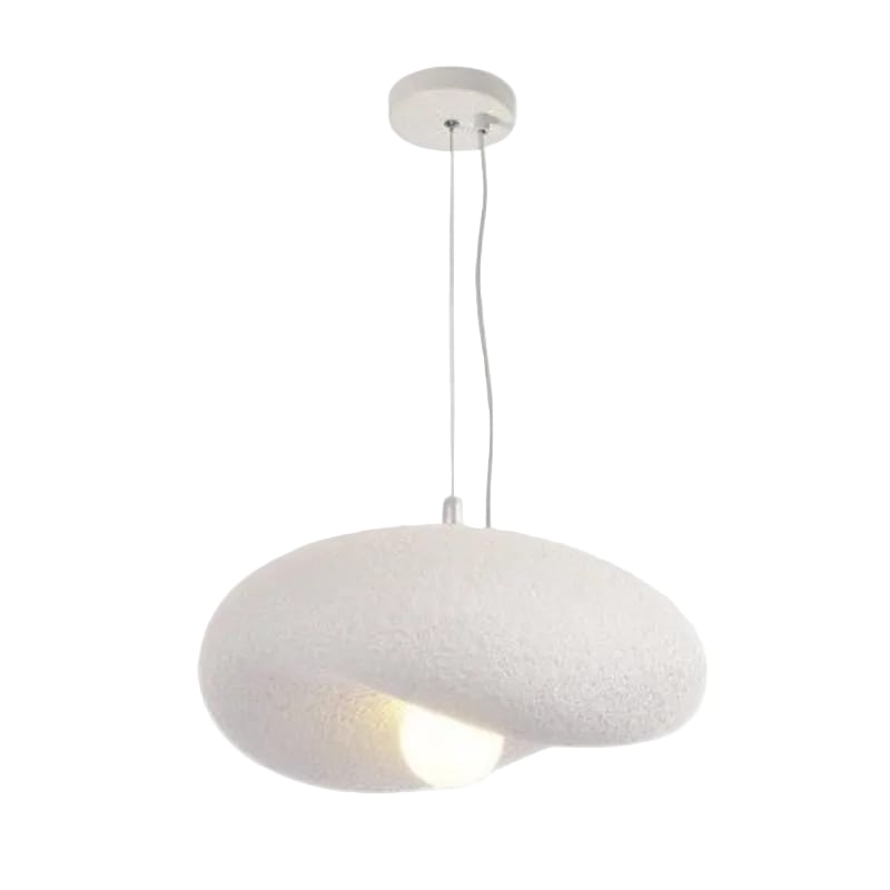 Bright Star PENDANT Brightstar PEN033 WHITE Metal and Foam Pendant E27 300mm White