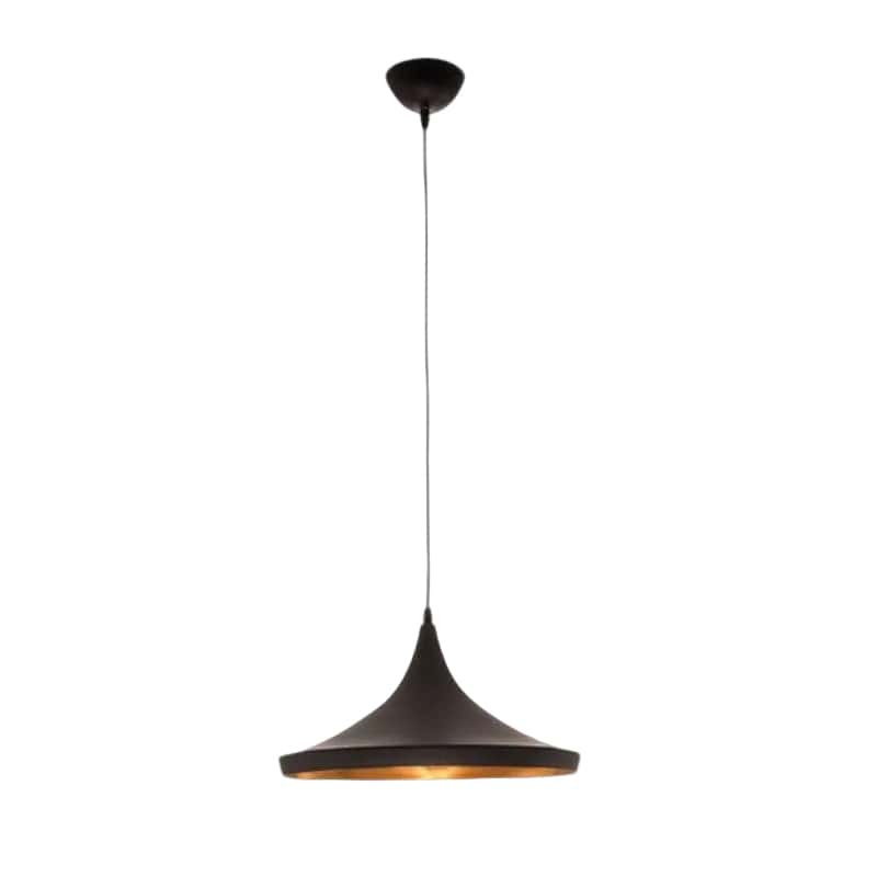 Brightstar PEN545 BK/GD Metal Pendant with Gold Inner