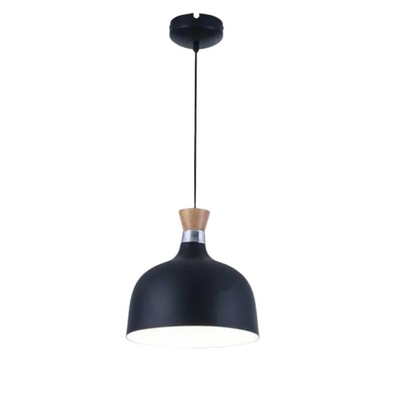 Bright Star PENDANT Brightstar PEN559 BLACK Metal and Wood Pendant Black