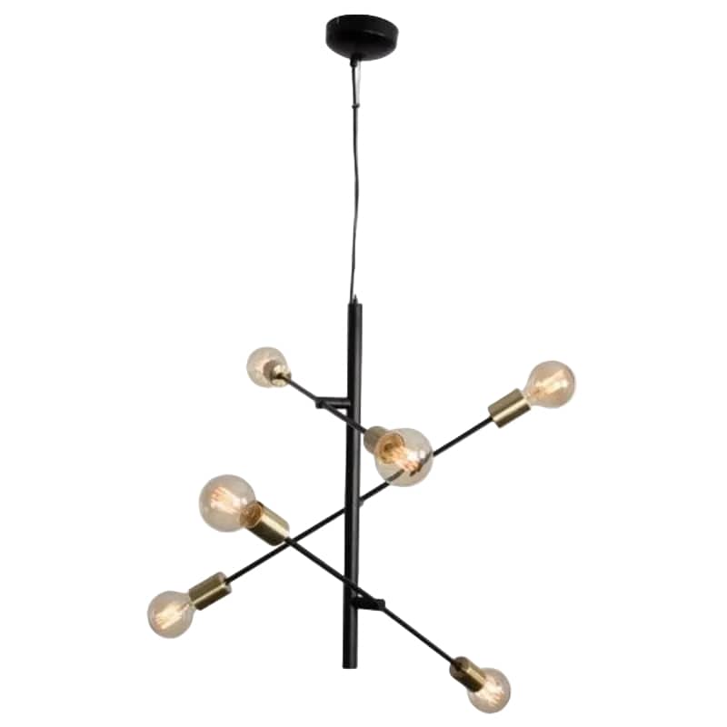 Bright Star PENDANT Brightstar PEN596 BLACK Metal Pendant with Adjustable Arms
