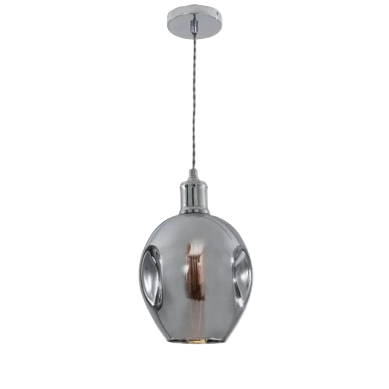 Bright Star PENDANT Brightstar PEN610 CHROME Polished Chrome Pendant with Glass