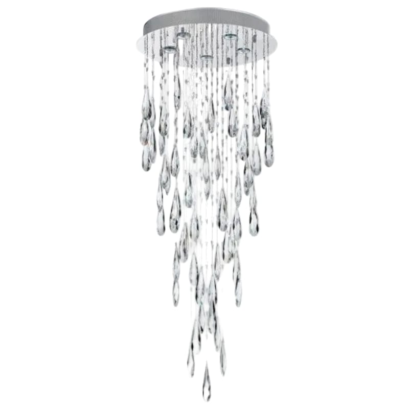 Bright Star PENDANT Brightstar PEN628/5 CRYSTAL Stainless Steel and Crystal Pendant