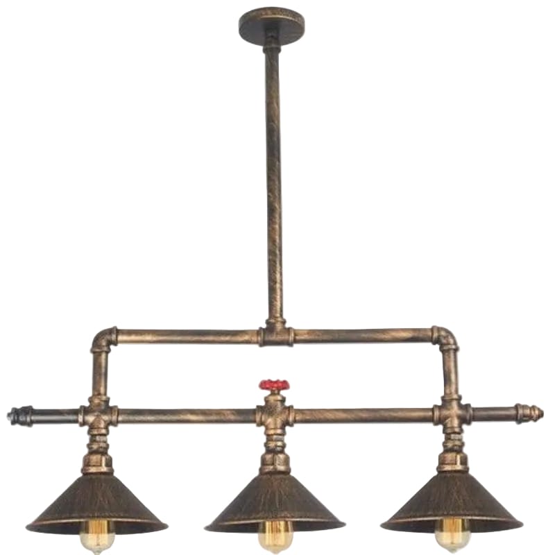 Bright Star PENDANT Brightstar PEN726/3 BK/GD Aluminium Pendant