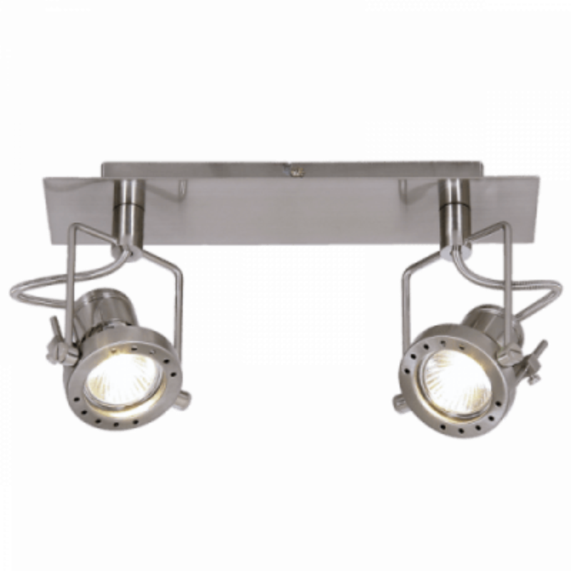 BRIGHTSTAR LIGHTING Spot Light Spotlight  S010/2 Satin Chrome (7311769763929)