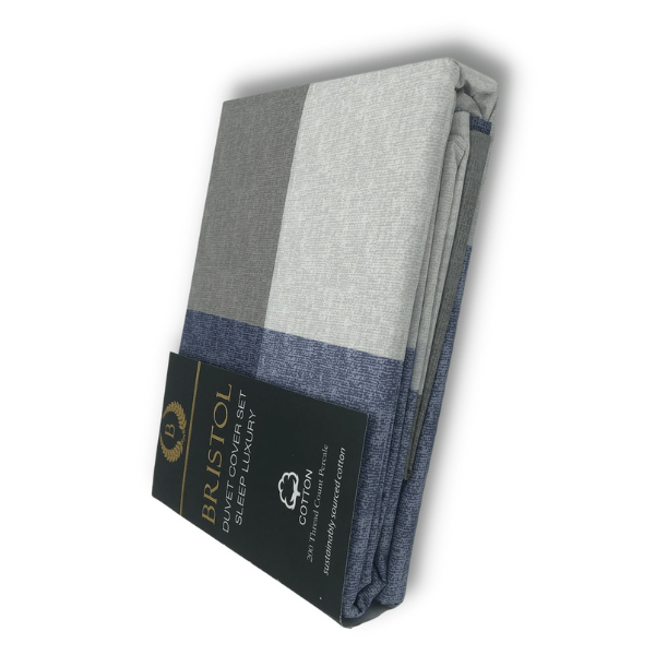 Bristol Duvet Cover Bristol Loft Check Duvet Cover Set (7112927346777)