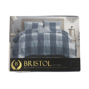 Bristol Duvet Cover Double Duvet Cover Set Bristol Loft Check Duvet Cover Set (7112927346777)