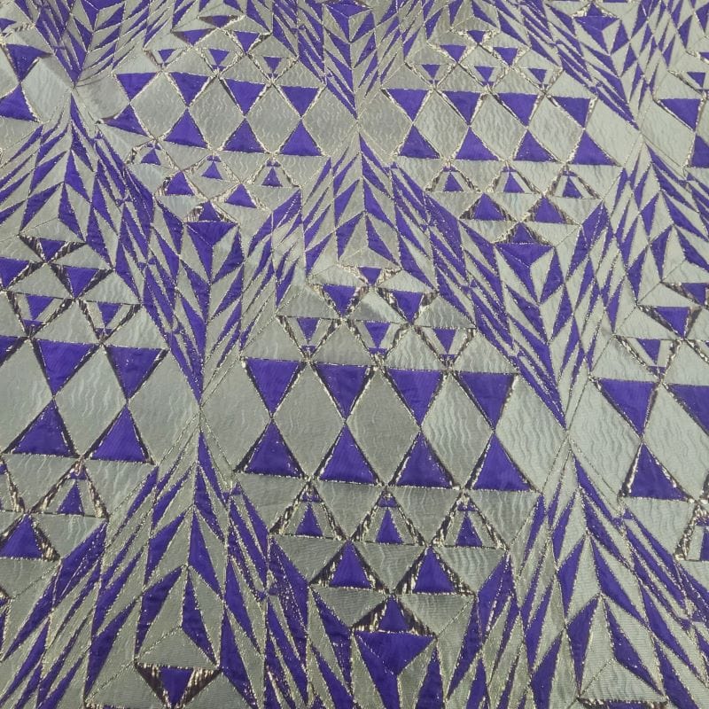 BROCADE Dress Fabrics Alexa Brocade Fabric Purple 150cm (7475538722905)