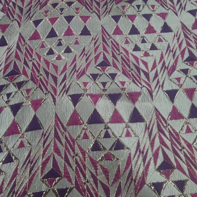BROCADE Dress Fabrics Alexa Brocade Fabric Purple/Magenta 150cm (7475522011225)