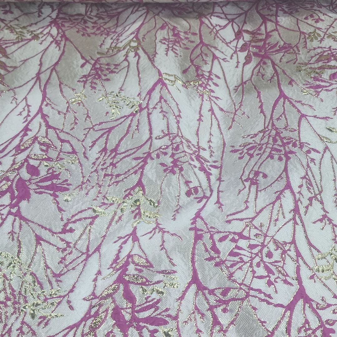 BROCADE Dress Fabrics Brocade Andy Fabric Cerise 150cm (7416596332633)