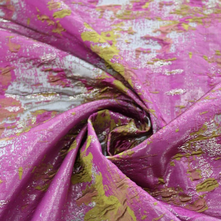 BROCADE Dress Fabrics Cerise Brocade 150cm