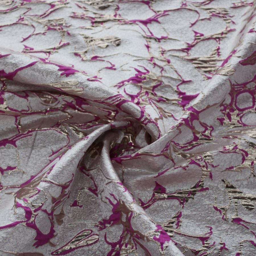 BROCADE Dress Fabrics Cerise Brocade 150cm (7810334261337)