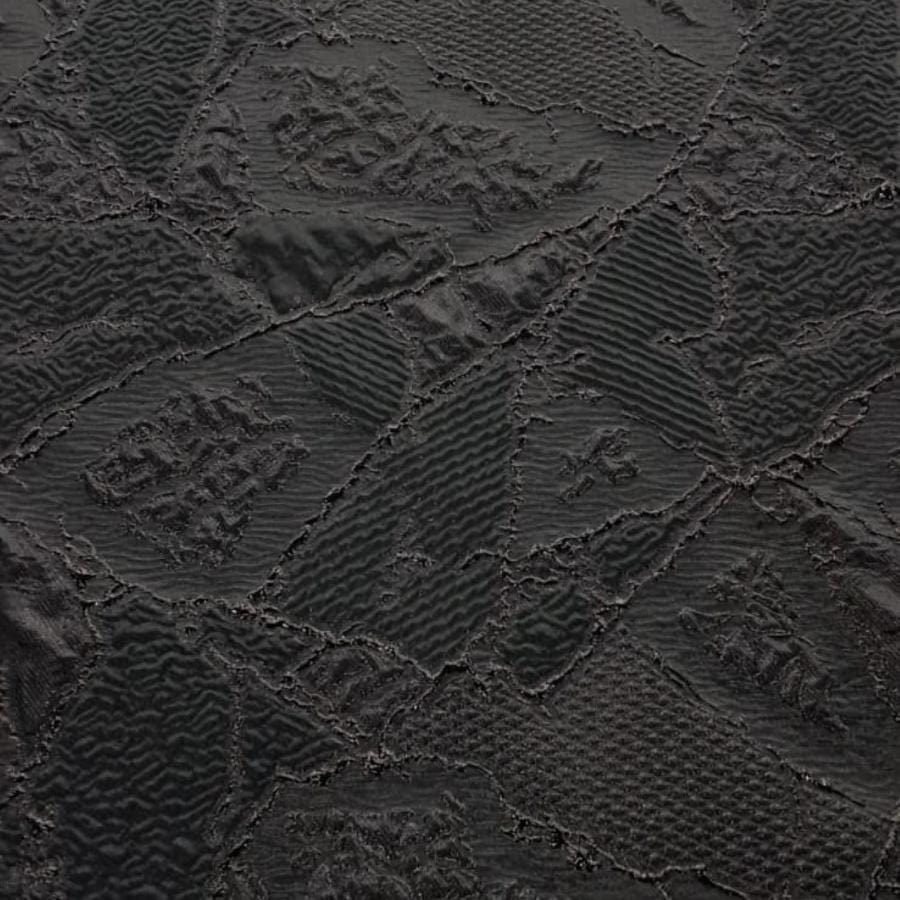 BROCADE Dress Fabrics DSN. 3 Zegna Brocade Black 150cm (7784906817625)