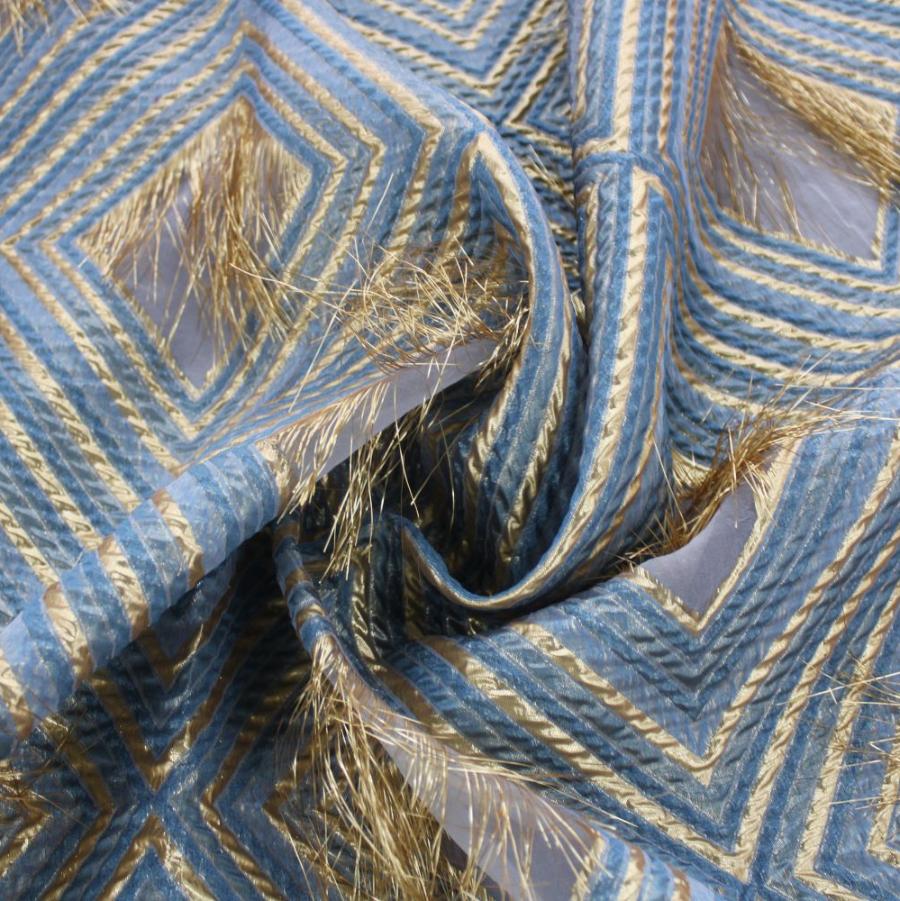 BROCADE Dress Fabrics Duck Egg Waterfall Brocade 150cm (7813651824729)