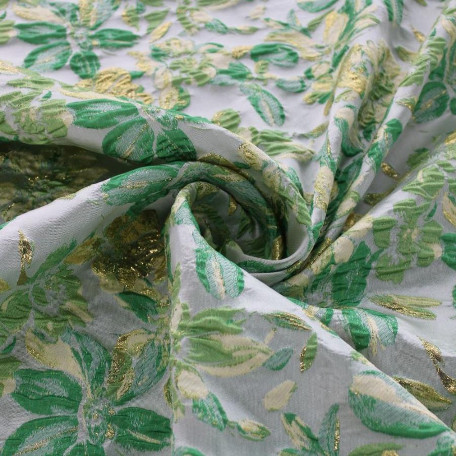 BROCADE Dress Fabrics Green Brocade 150cm (7810337996889)