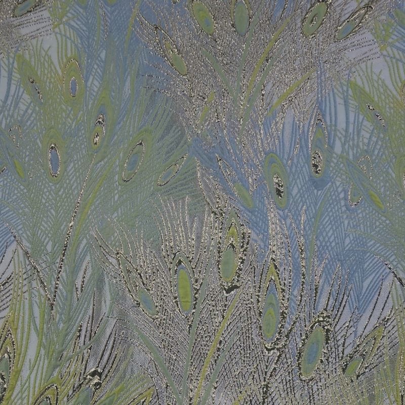 BROCADE Dress Fabrics Peacock Brocade Fabric Lime 150cm (7471934013529)