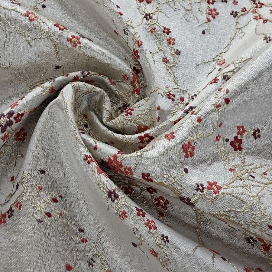 BROCADE Dress Fabrics Red Brocade 150cm (7820579766361)