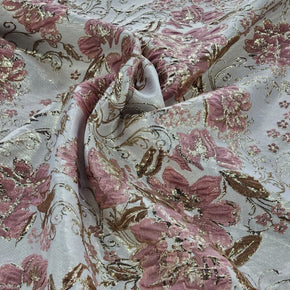 BROCADE Dress Fabrics Rosa Brocade Fabric Dusty 150cm (7400711979097)