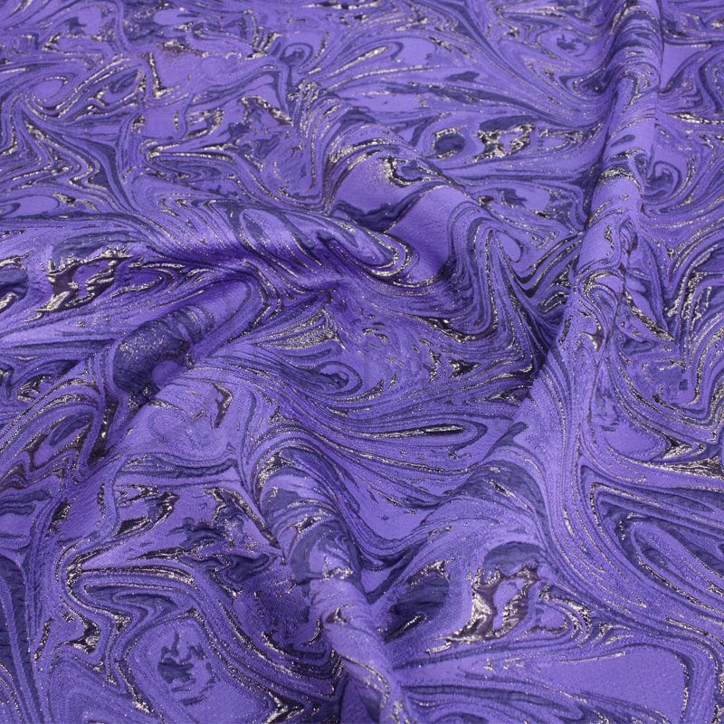 BROCADE Dress Fabrics Rosa Brocade Gold/Lavender Fabric 150g