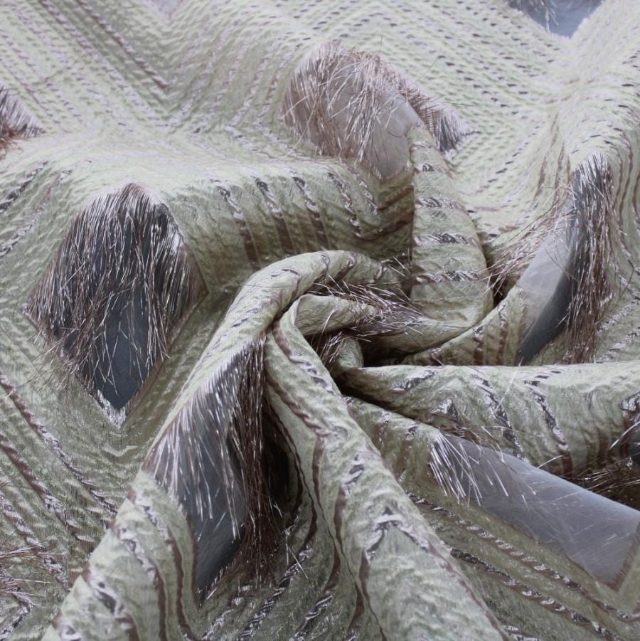 BROCADE Dress Fabrics Rose Gold Waterfall Brocade 150cm (7813651824729)